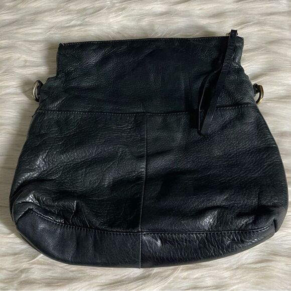 Margot Greta Leather Double Zip Flap Crossbody in Black - Picture 10 of 10